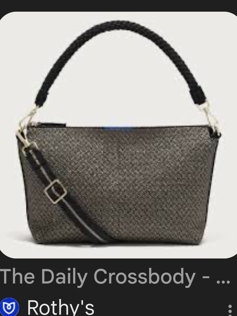 Rothy’s Daily Crossbody Sparkle Herringbone - Picture 5 of 9